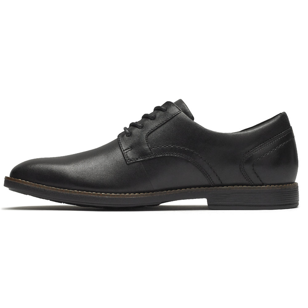 Rockport Lace Up For Mens Black - Slayter Plain Toe Shoe - OA5906872